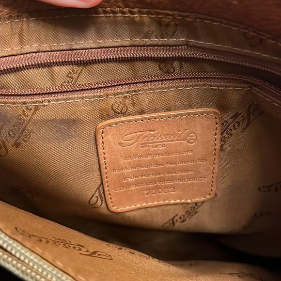 Fossil leather crossbody bag - Picture 4 of 4